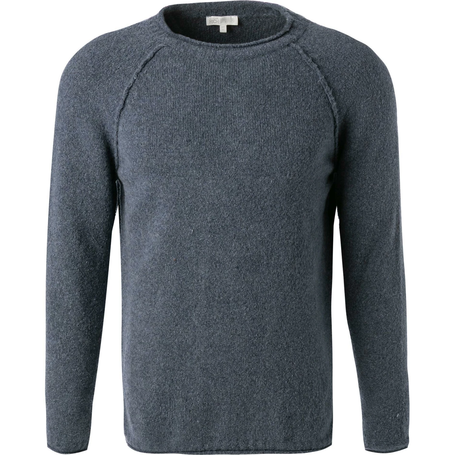 BETTER RICH Pullover M91112200/452 Baumwolle, Blau meliert, Blau 3 BETTER RICH Pullover M91112200/452 Baumwolle, Blau meliert, Blau