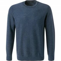 Maerz Pullover 472001/382 Baumwolle-Leinen, Jeansblau meliert, Jeansblau