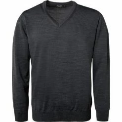 Maerz V-Pullover 490400/591 Merinowolle, Anthrazit meliert, Anthrazit -striangebote 67323 norm