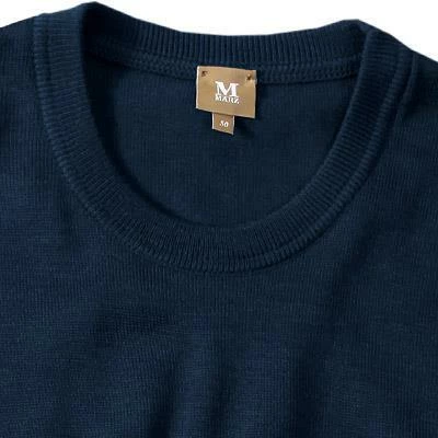Maerz Rundhals-Pullover 490500/399 Merinowolle, Navy 4 Maerz Rundhals-Pullover 490500/399 Merinowolle, Navy – Bild 2