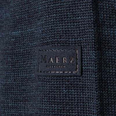 Maerz Rundhals-Pullover 490500/399 Merinowolle, Navy 5 Maerz Rundhals-Pullover 490500/399 Merinowolle, Navy – Bild 3