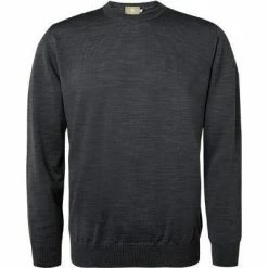 Maerz Rundhals-Pullover 490500/591 Merinowolle, Anthrazit meliert, Anthrazit